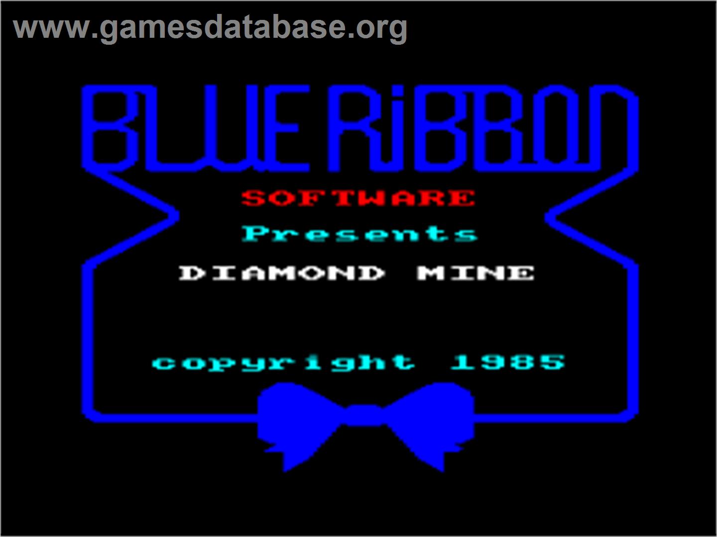 Diamond Mine - Amstrad CPC - Artwork - Title Screen