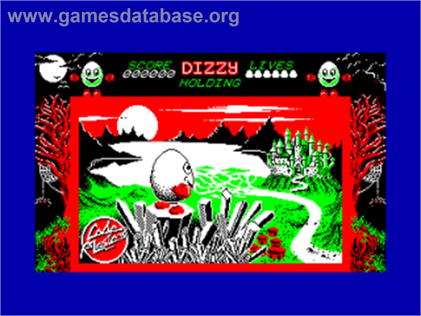 Dizzy: The Ultimate Cartoon Adventure - Amstrad CPC - Artwork - Title Screen