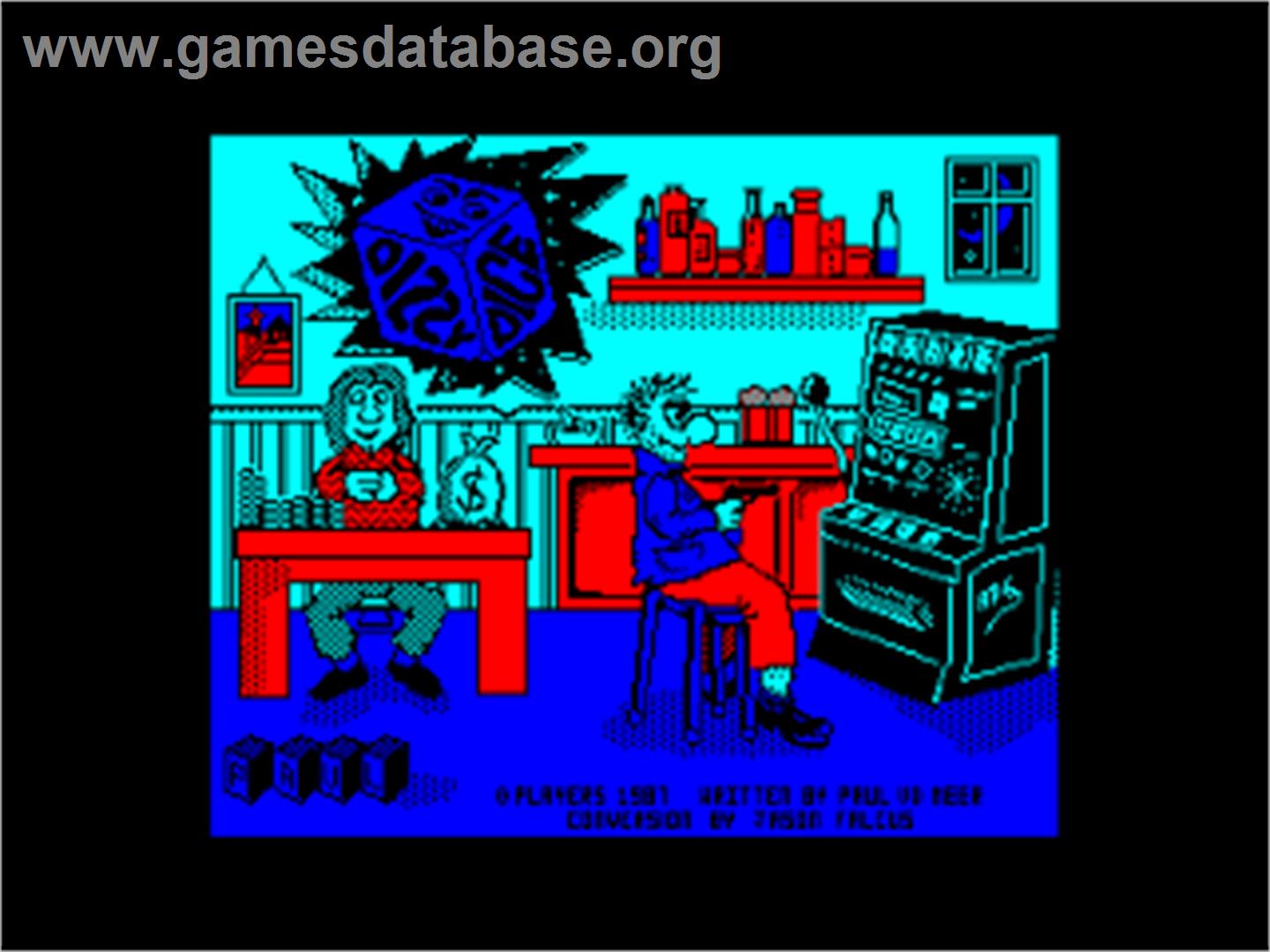 Dizzy Dice - Amstrad CPC - Artwork - Title Screen