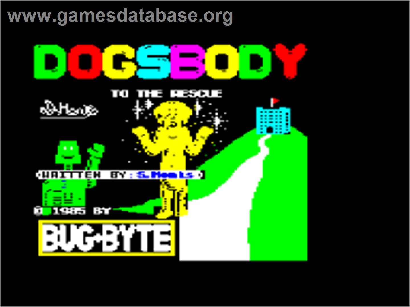 Dogsbody To The Rescue - Amstrad CPC - Artwork - Title Screen