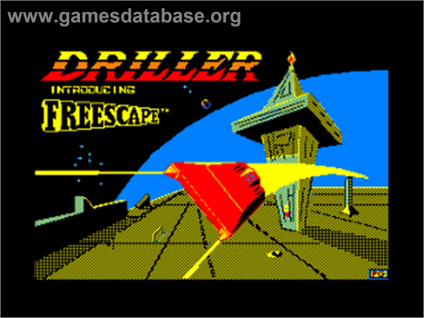 Driller - Amstrad CPC - Artwork - Title Screen