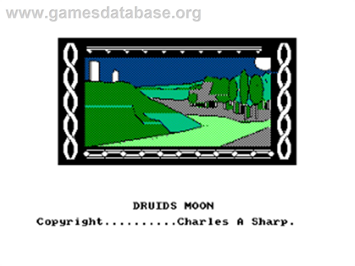 Druids Moon - Amstrad CPC - Artwork - Title Screen