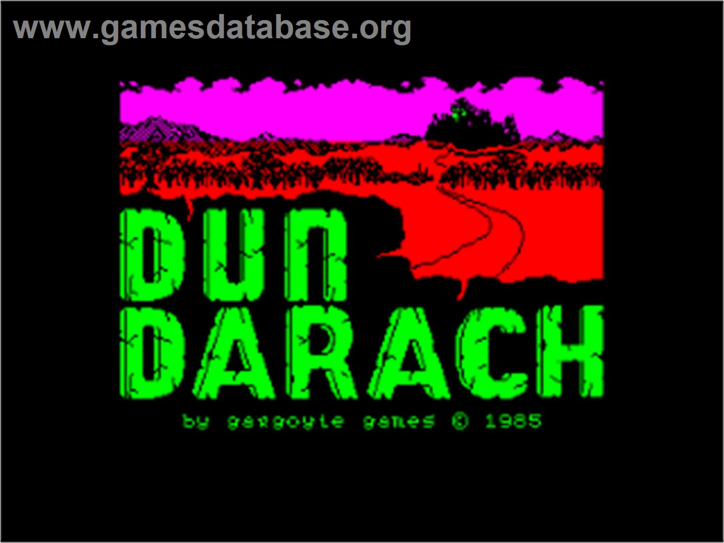 Dun Darach - Amstrad CPC - Artwork - Title Screen