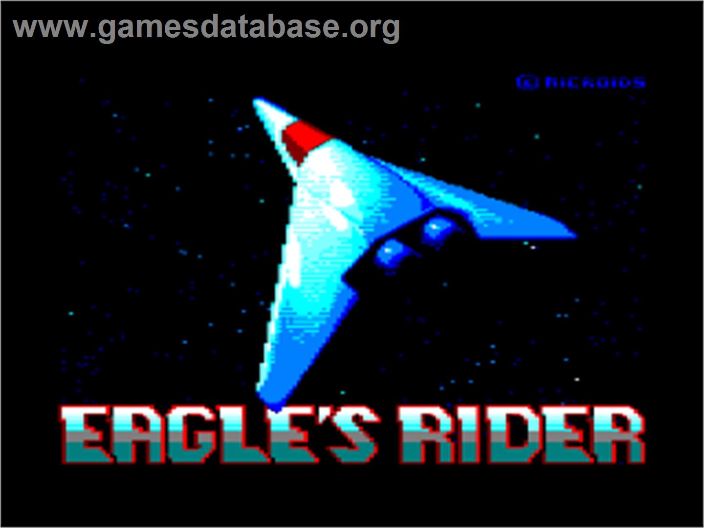 Eagle's Rider - Amstrad CPC - Artwork - Title Screen