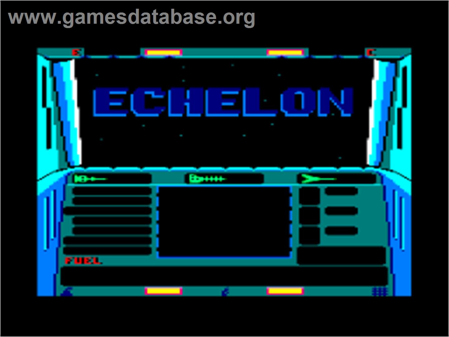 Echelon - Amstrad CPC - Artwork - Title Screen