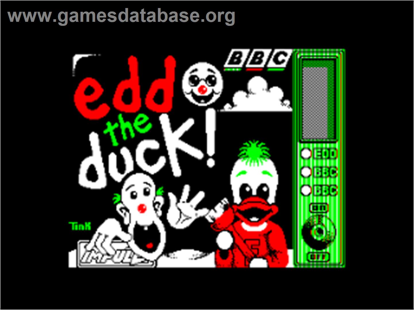 Edd the Duck - Amstrad CPC - Artwork - Title Screen