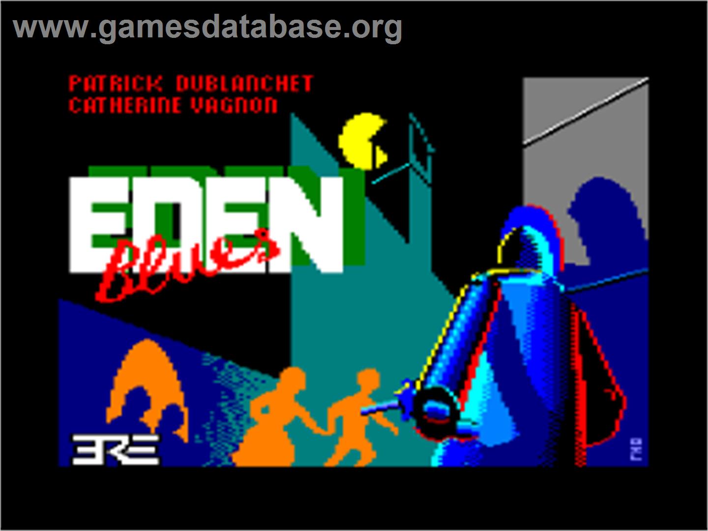 Eden Blues - Amstrad CPC - Artwork - Title Screen