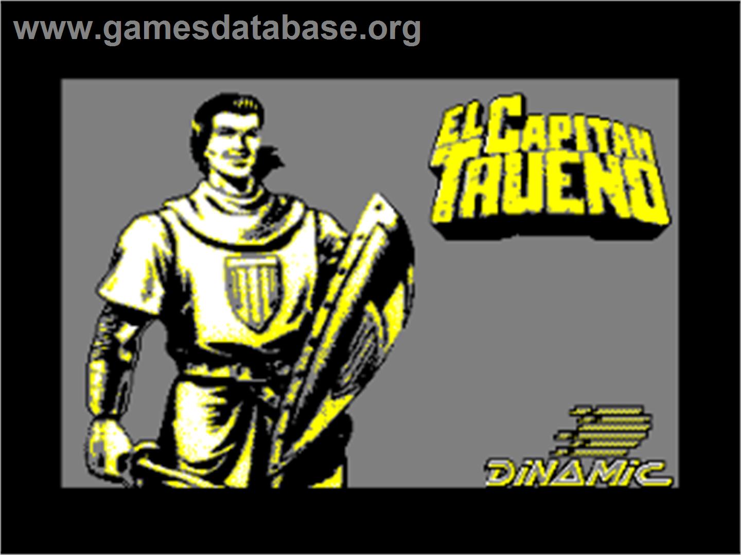 El Capitán Trueno - Amstrad CPC - Artwork - Title Screen