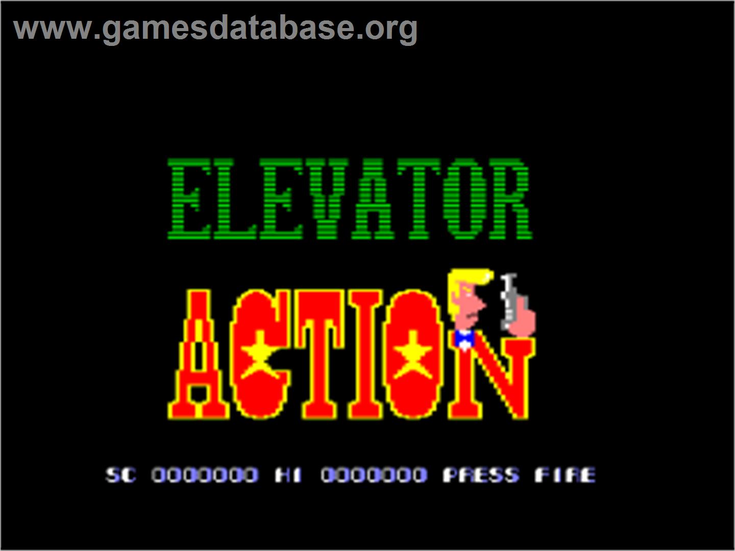 Elevator Action - Amstrad CPC - Artwork - Title Screen