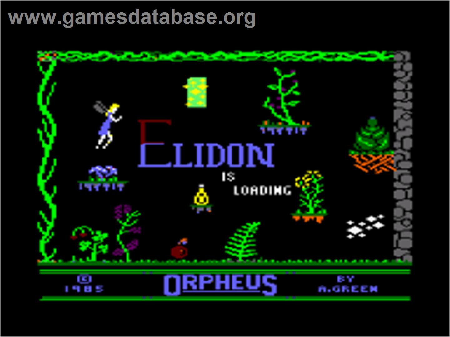 Elidon - Amstrad CPC - Artwork - Title Screen