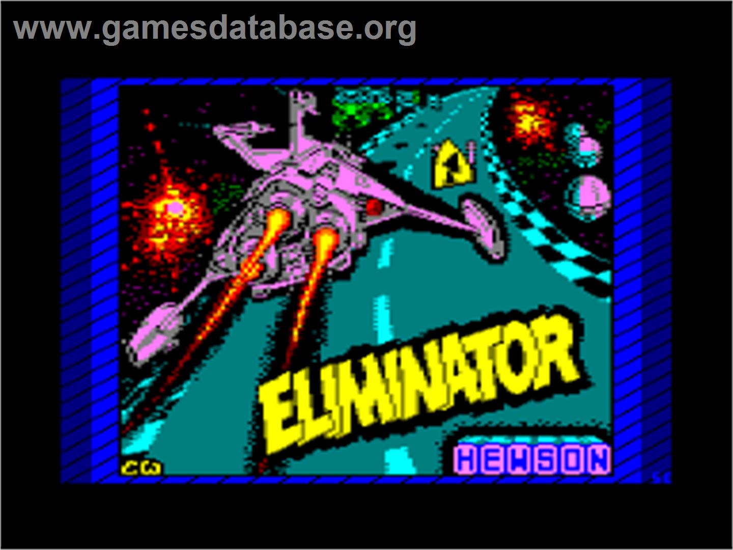 Eliminator - Amstrad CPC - Artwork - Title Screen