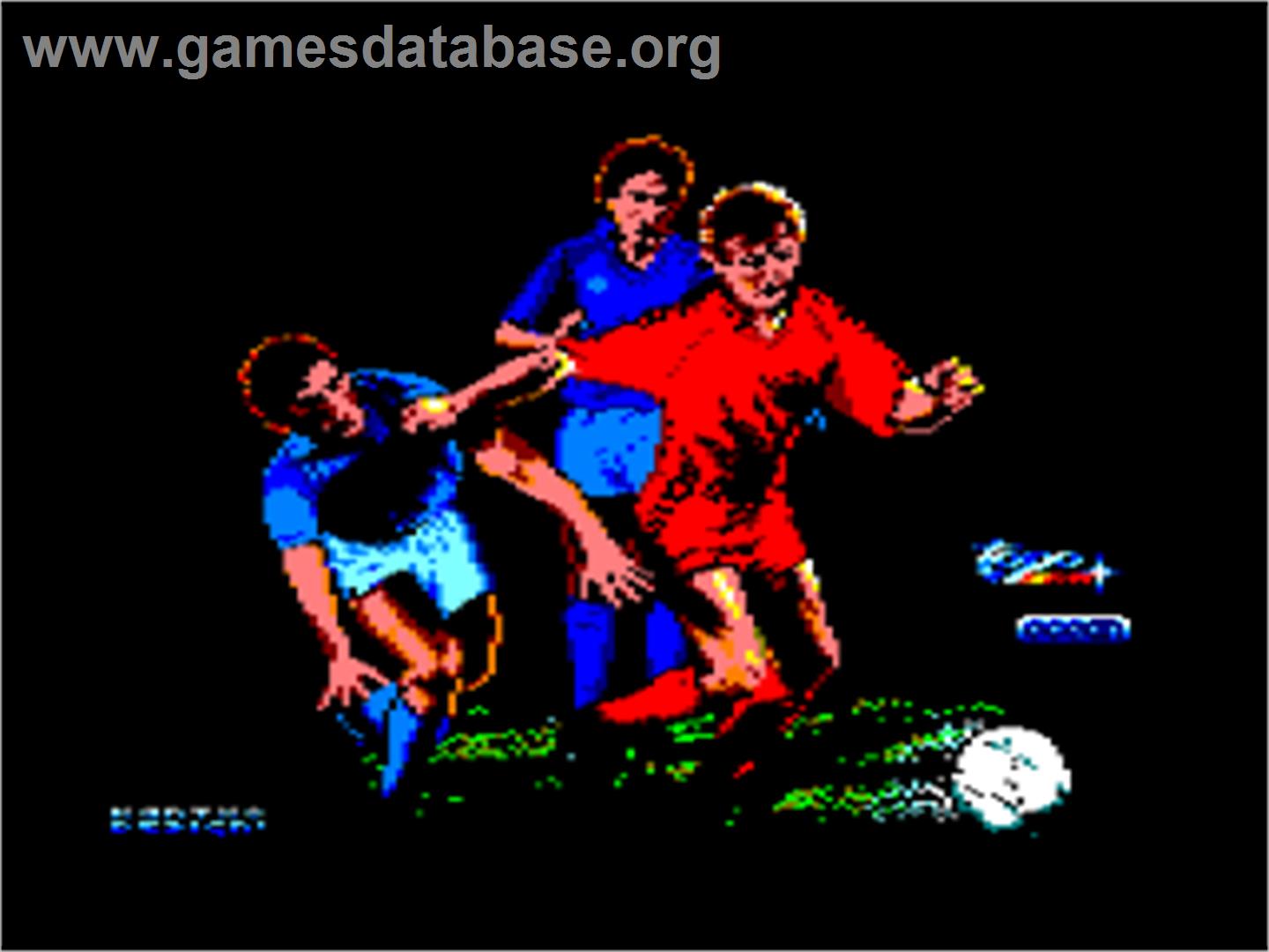 Emilio Butragueño Futbol - Amstrad CPC - Artwork - Title Screen