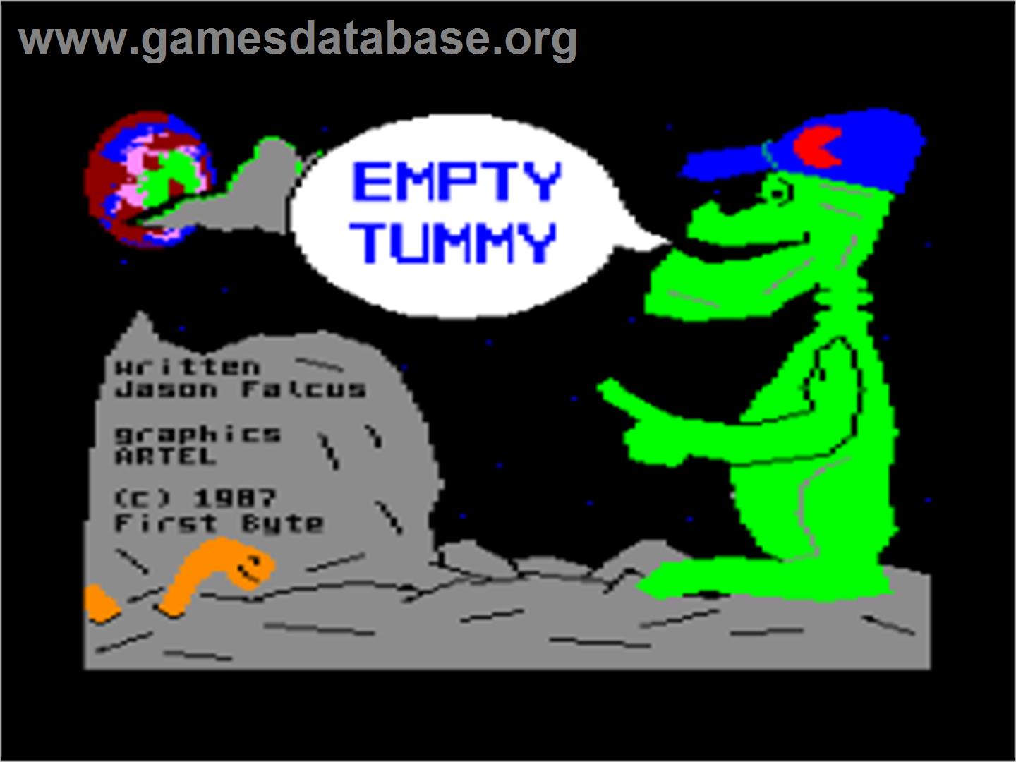 Empty Tummy - Amstrad CPC - Artwork - Title Screen