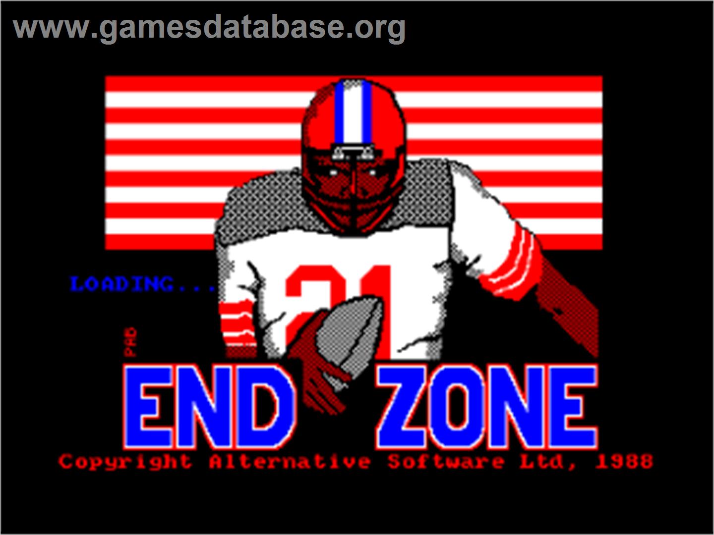 Endzone - Amstrad CPC - Artwork - Title Screen