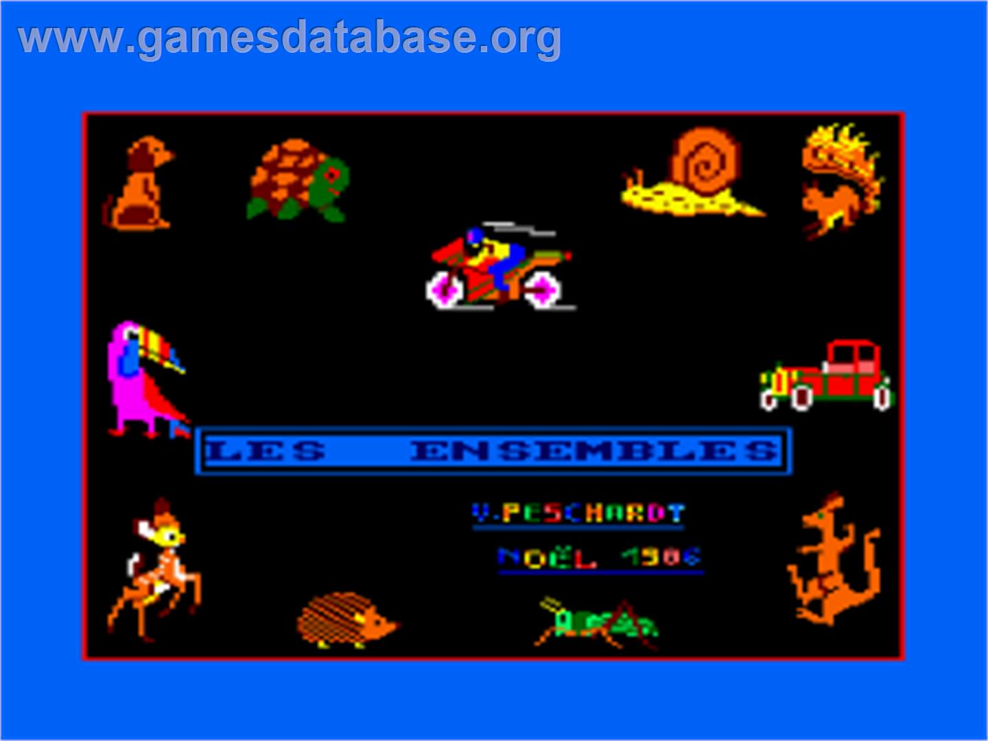 Ensembles, Les - Amstrad CPC - Artwork - Title Screen