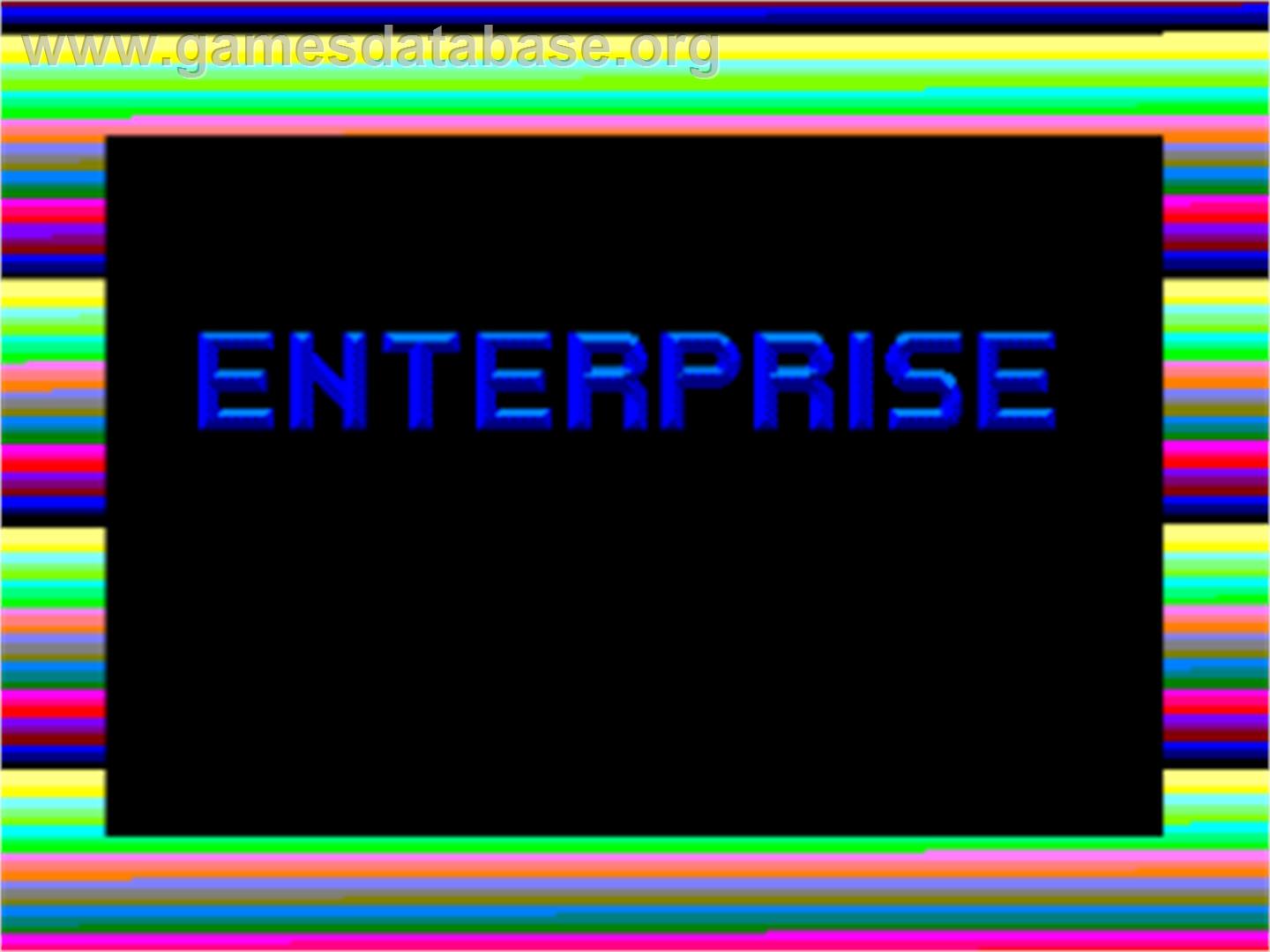 Enterprise - Amstrad CPC - Artwork - Title Screen