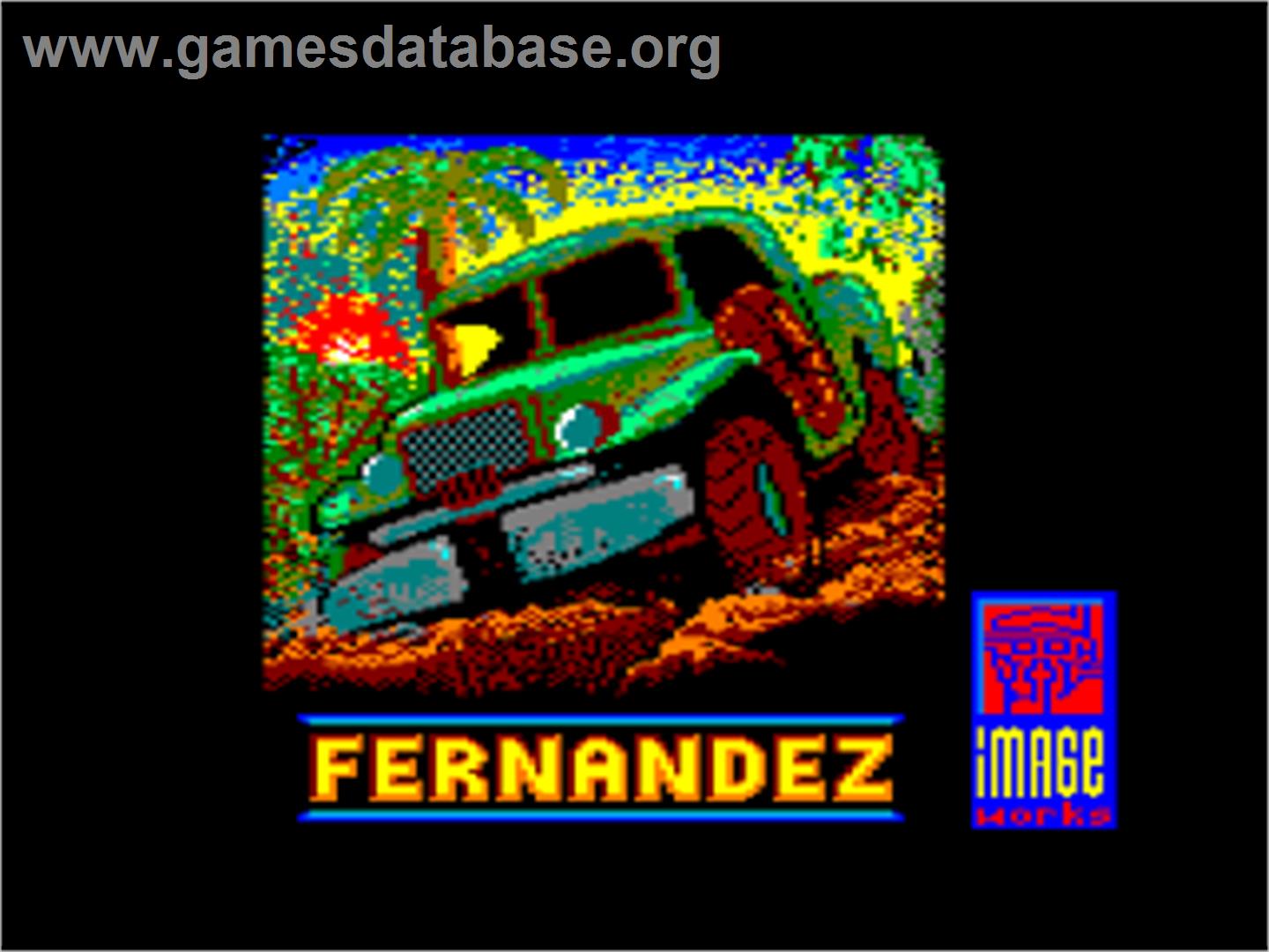 Fernandez Must Die - Amstrad CPC - Artwork - Title Screen