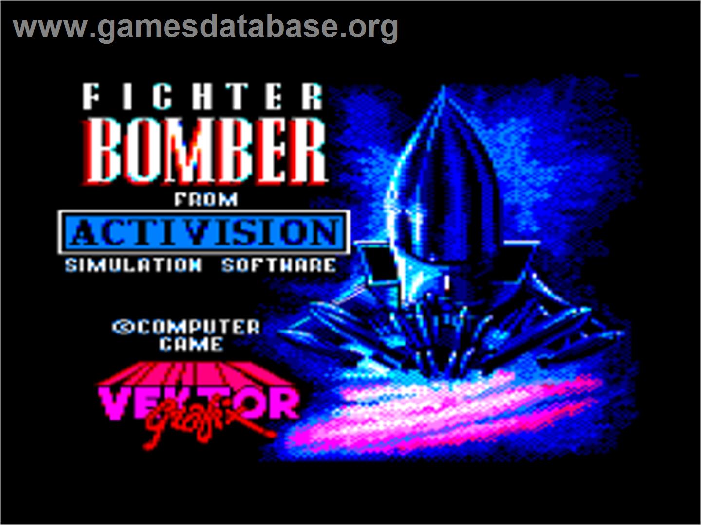 Fighter Bomber - Amstrad CPC - Artwork - Title Screen
