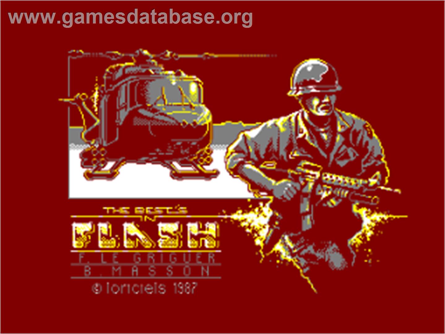 Flash - Amstrad CPC - Artwork - Title Screen