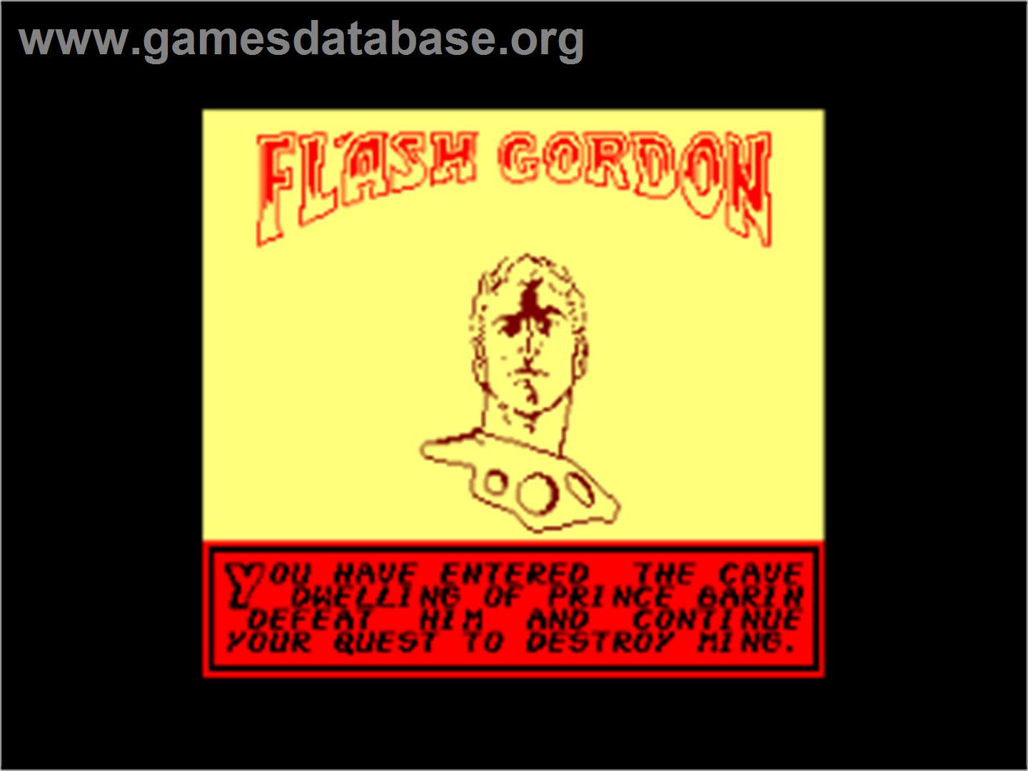 Flash Gordon - Amstrad CPC - Artwork - Title Screen