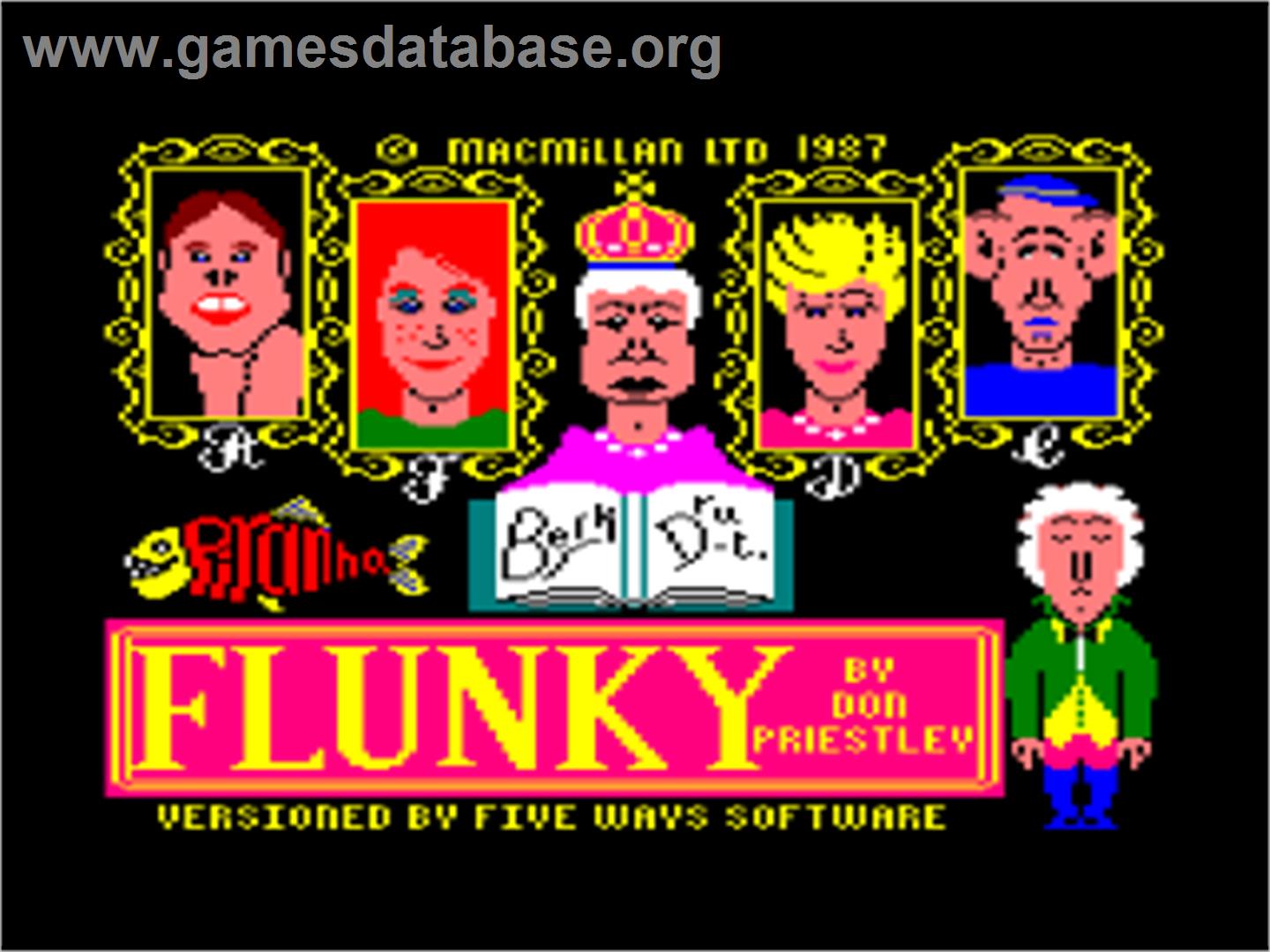 Flunky - Amstrad CPC - Artwork - Title Screen