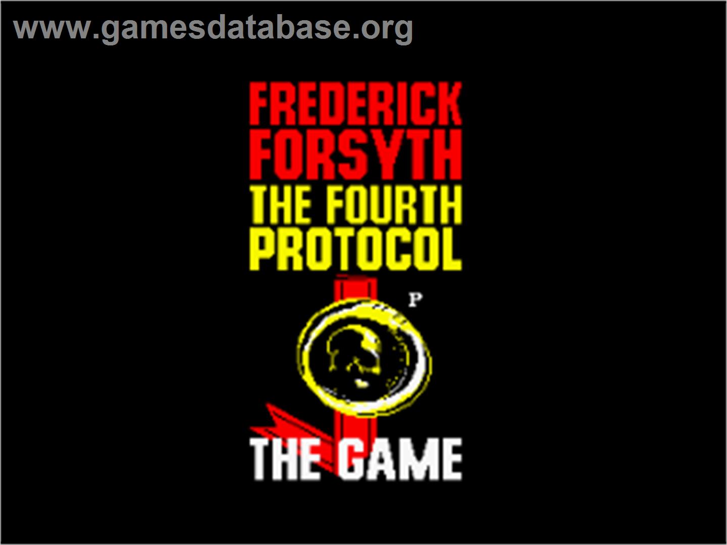 Fourth Protocol, The - Amstrad CPC - Artwork - Title Screen