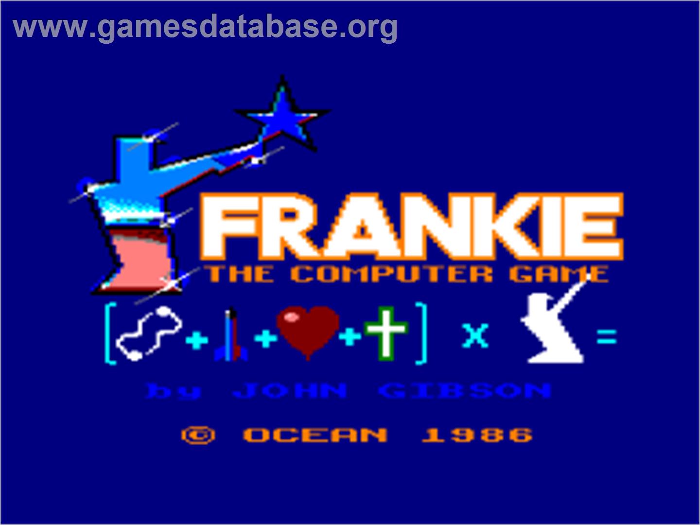 Frankie Goes To Hollywood - Amstrad CPC - Artwork - Title Screen