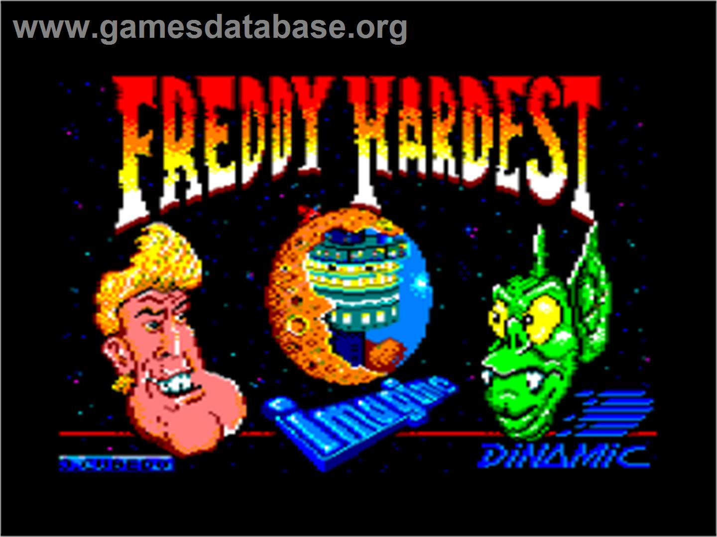 Freddy Hardest - Amstrad CPC - Artwork - Title Screen