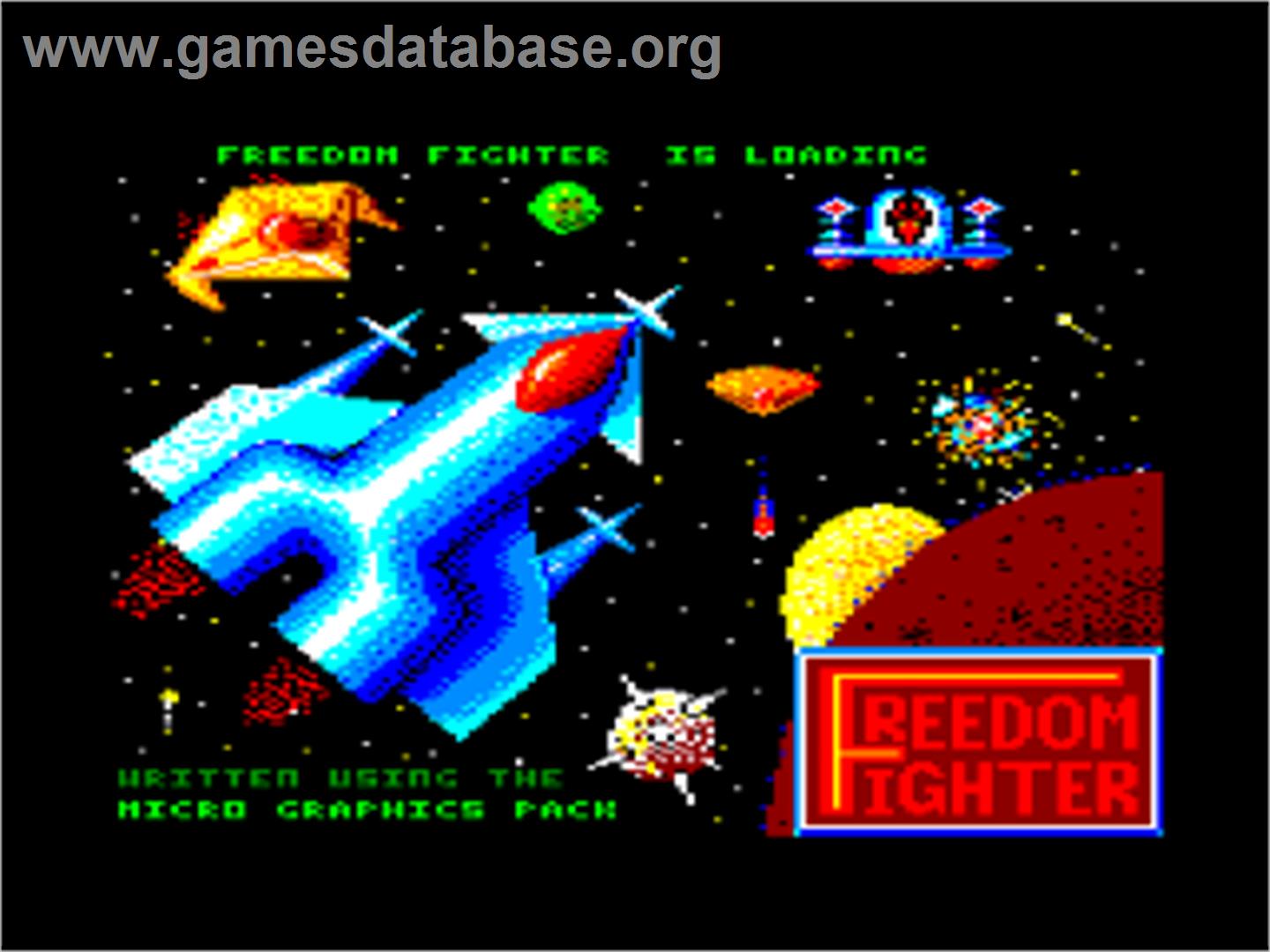 Freedom Fighter - Amstrad CPC - Artwork - Title Screen