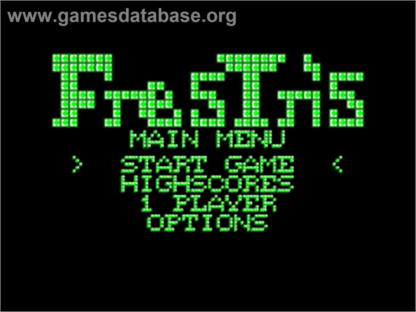 Frestris - Amstrad CPC - Artwork - Title Screen