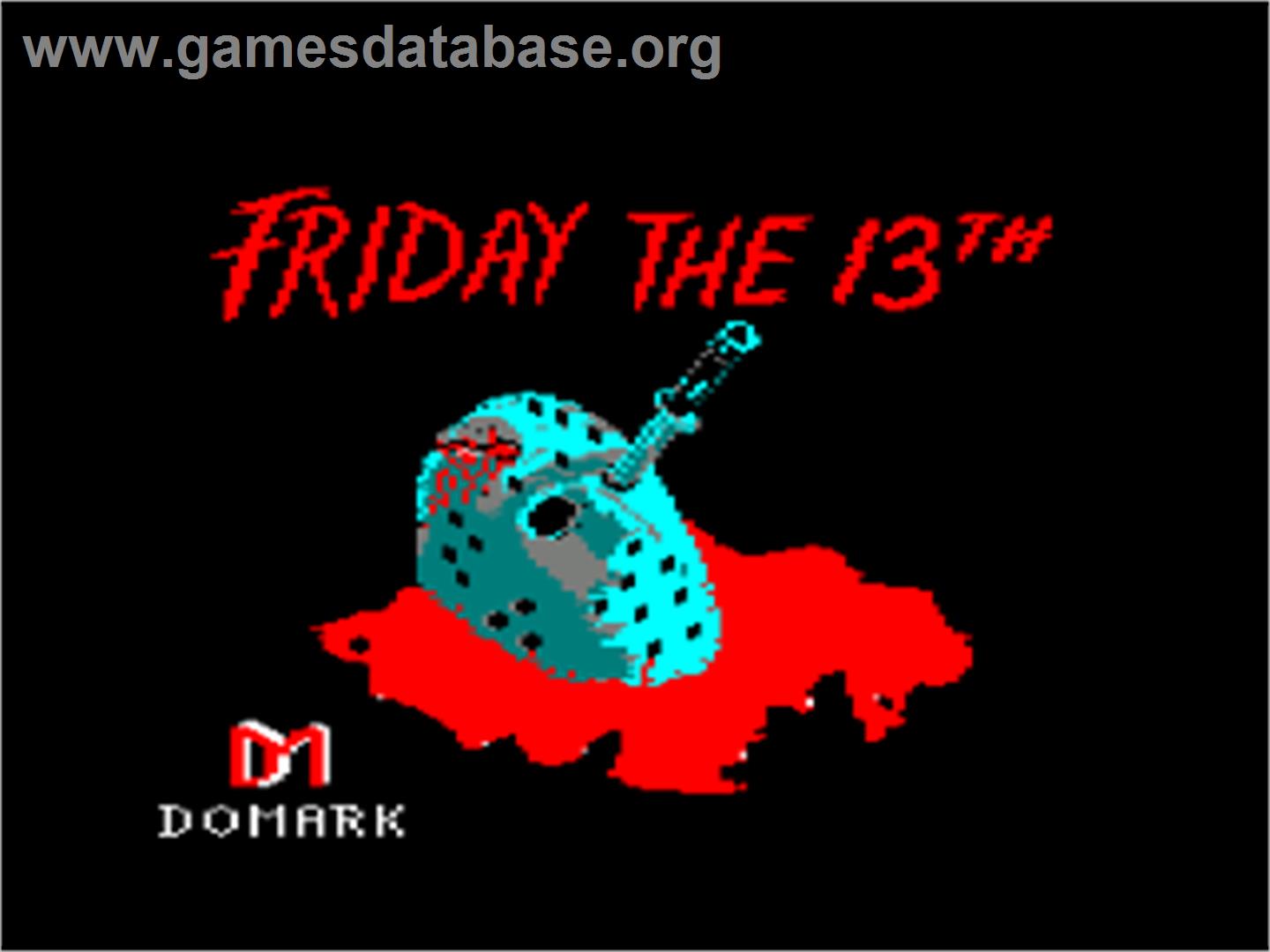Friday the 13th - Amstrad CPC - Artwork - Title Screen