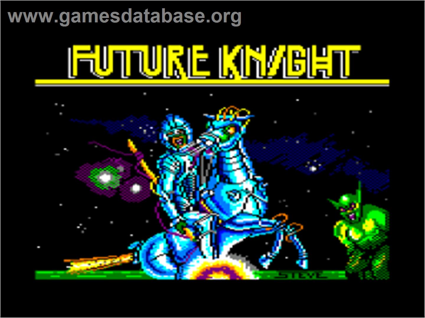 Future Knight - Amstrad CPC - Artwork - Title Screen