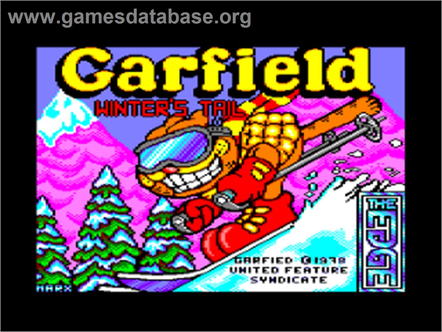 Garfield: Winter's Tail - Amstrad CPC - Artwork - Title Screen