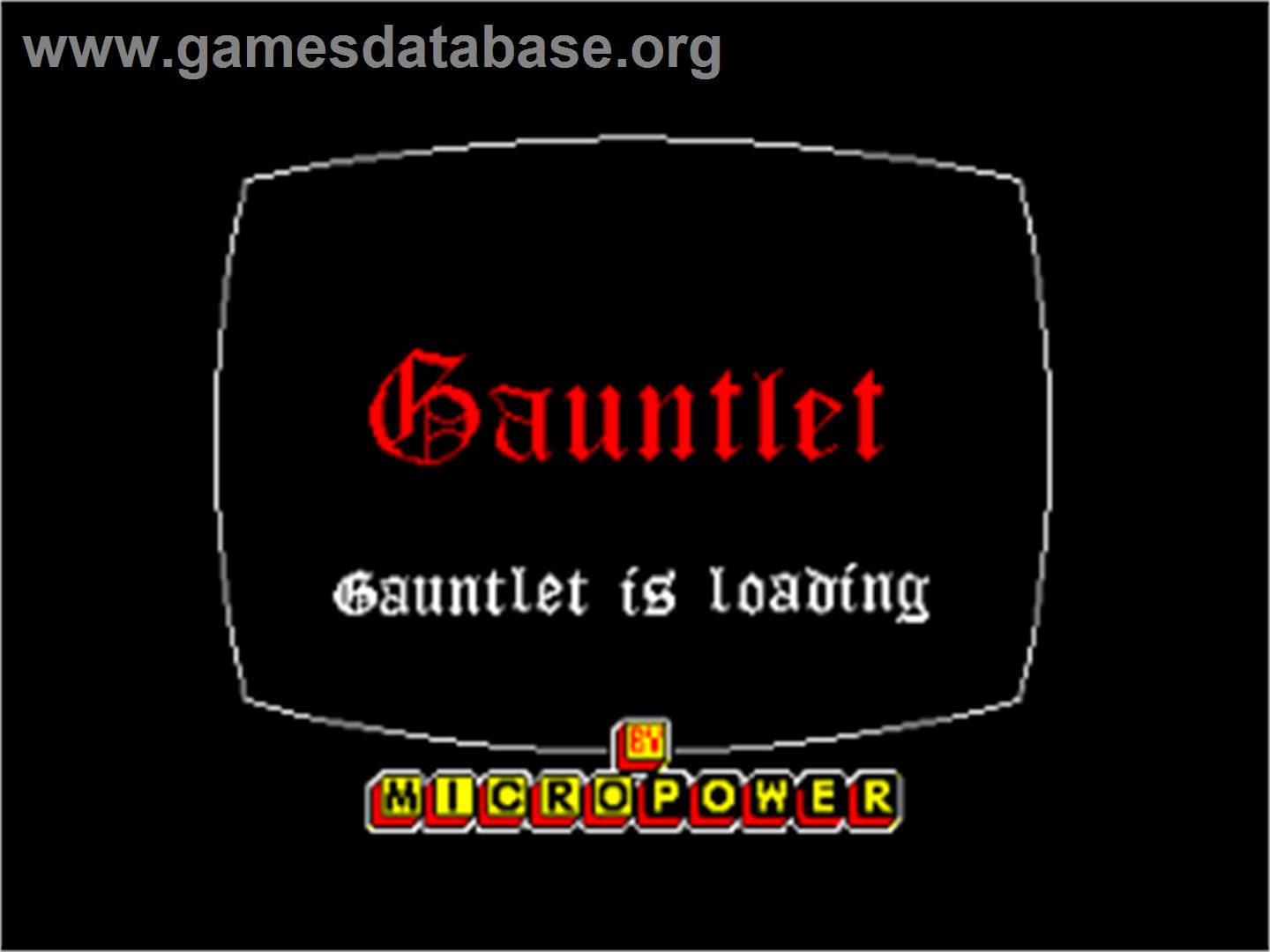 Gauntlet - Amstrad CPC - Artwork - Title Screen