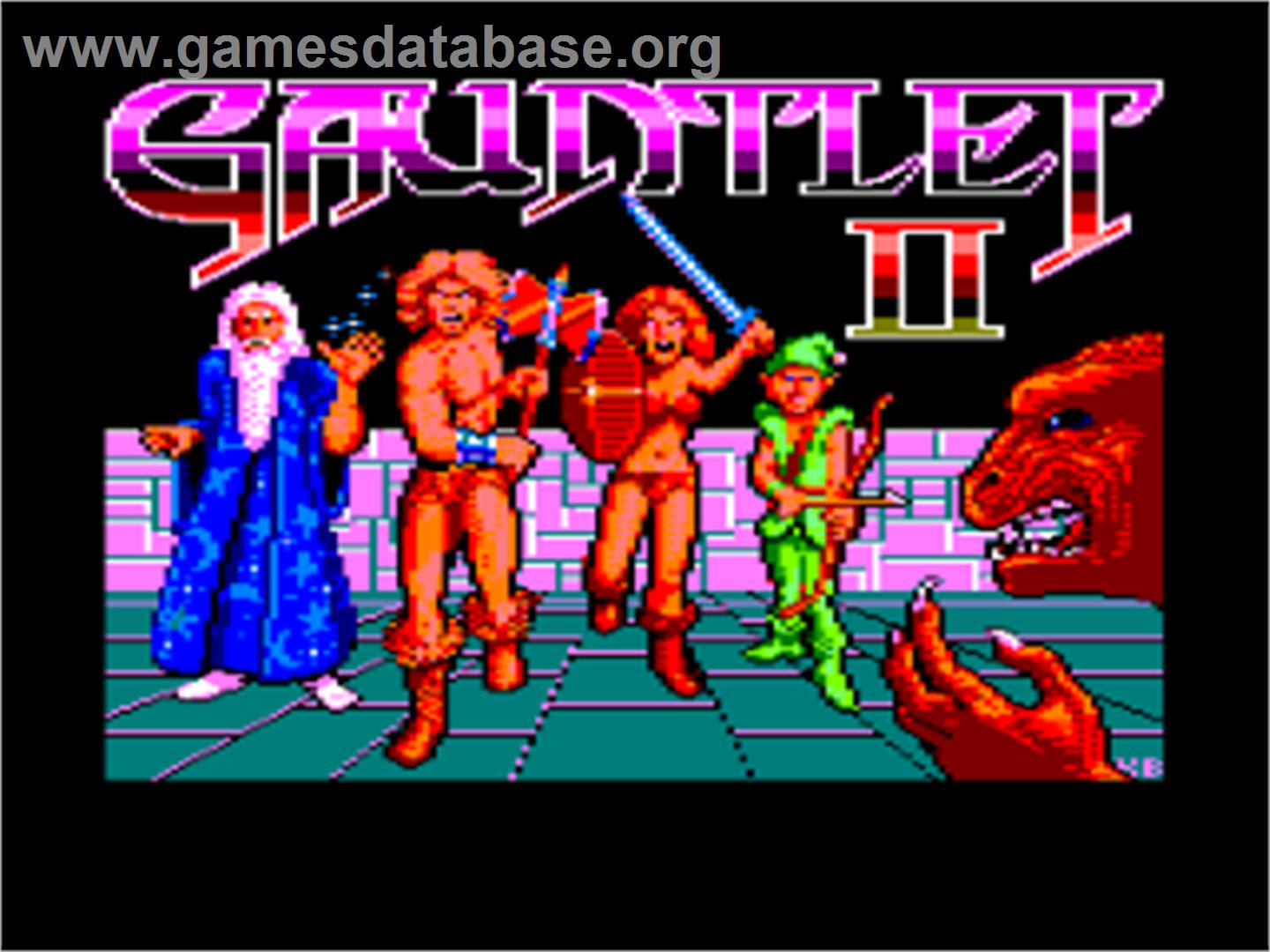 Gauntlet II - Amstrad CPC - Artwork - Title Screen