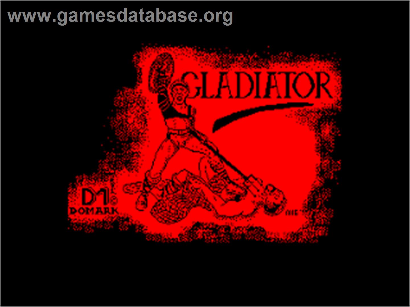 Gladiator - Amstrad CPC - Artwork - Title Screen