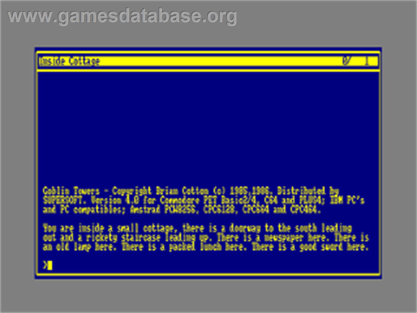 Goblin Towers - Amstrad CPC - Artwork - Title Screen