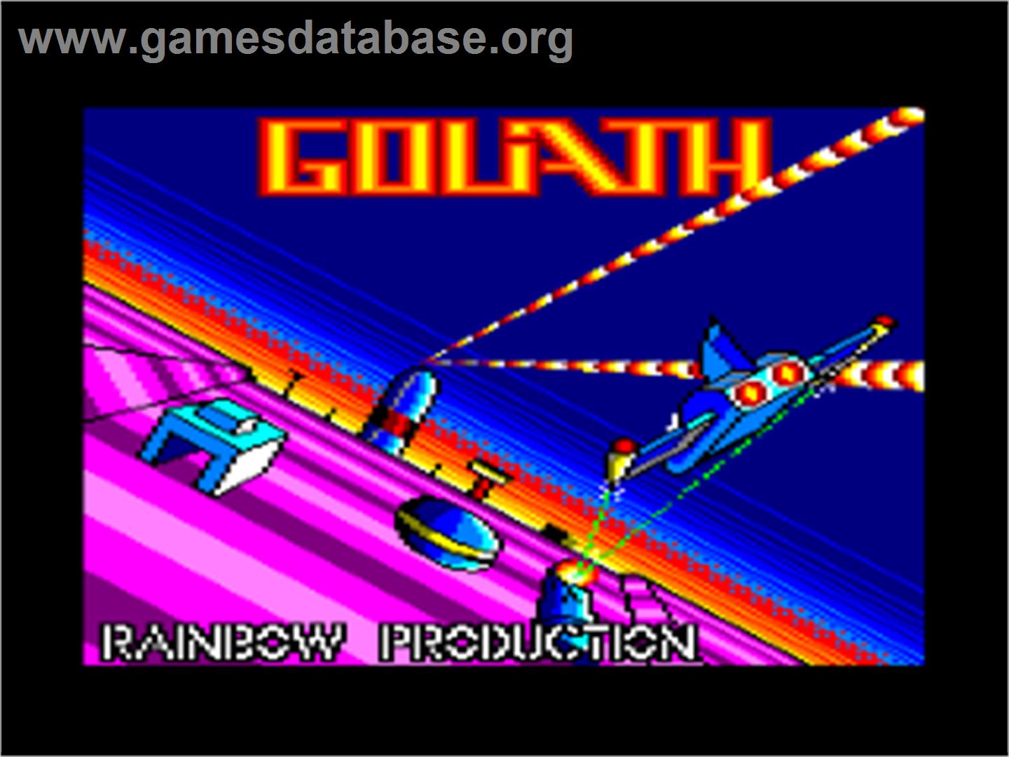 Goliath - Amstrad CPC - Artwork - Title Screen