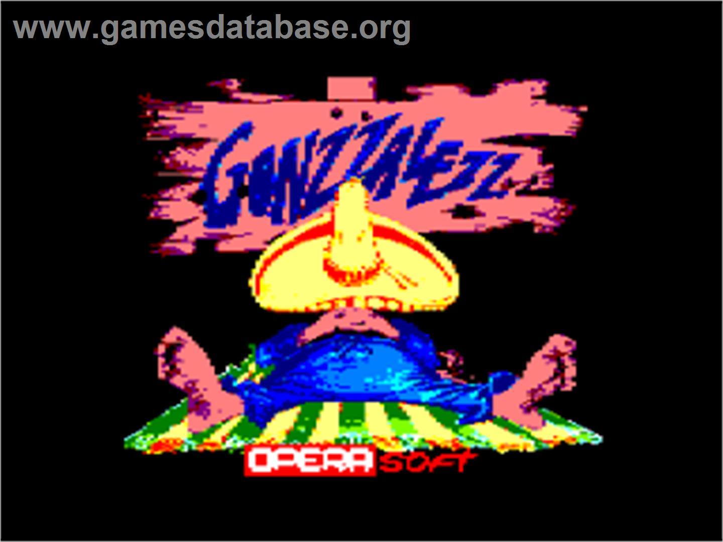 Gonzzalezz - Amstrad CPC - Artwork - Title Screen