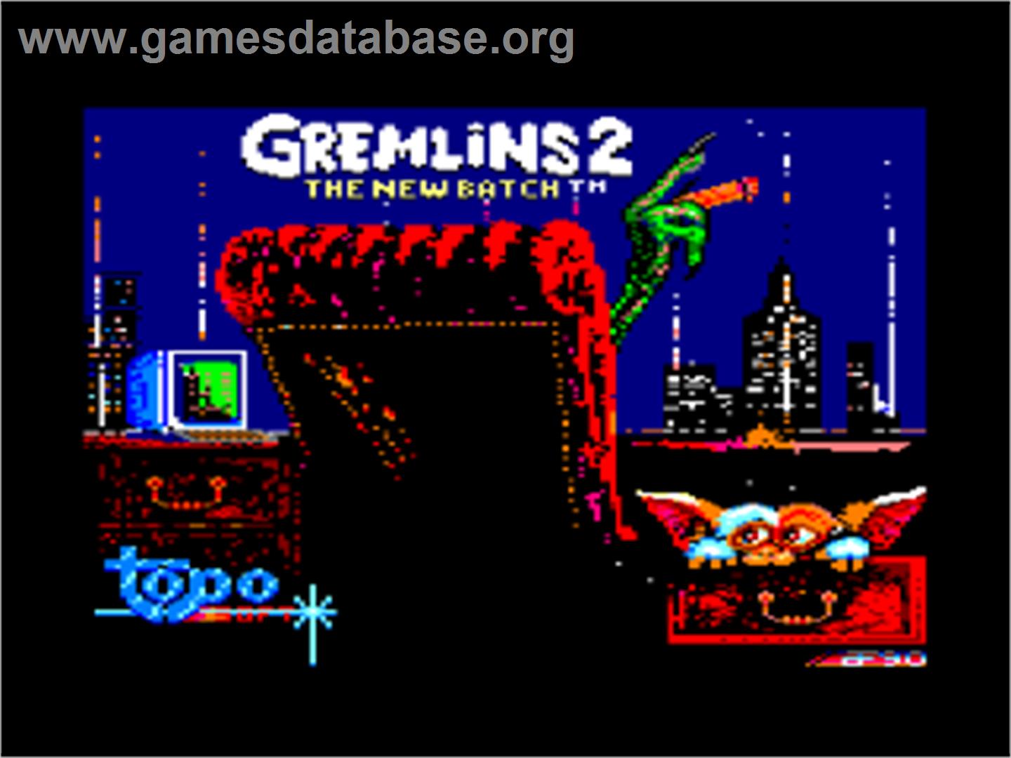 Gremlins 2 - The New Batch - Amstrad CPC - Artwork - Title Screen