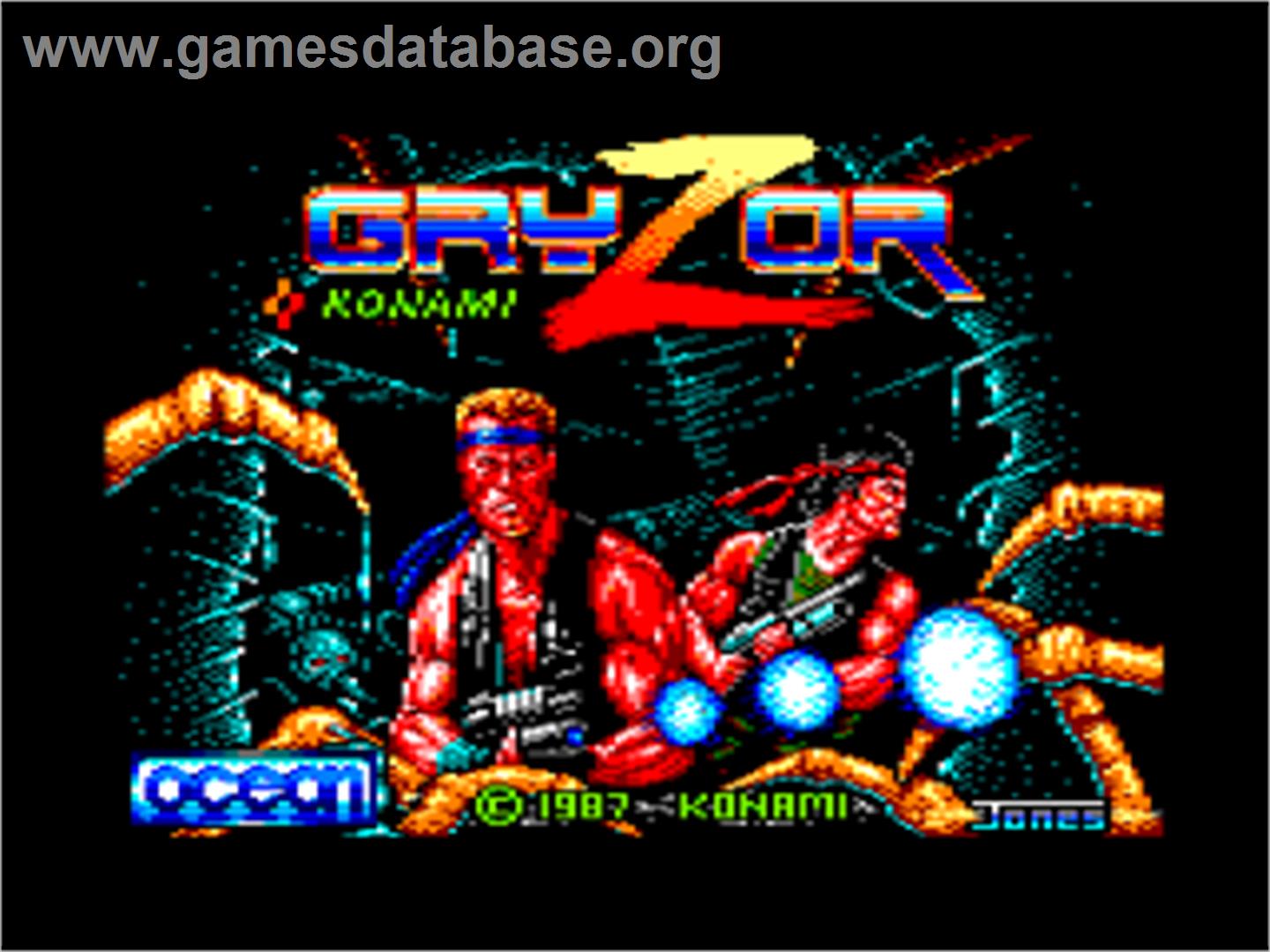 Gryzor - Amstrad CPC - Artwork - Title Screen
