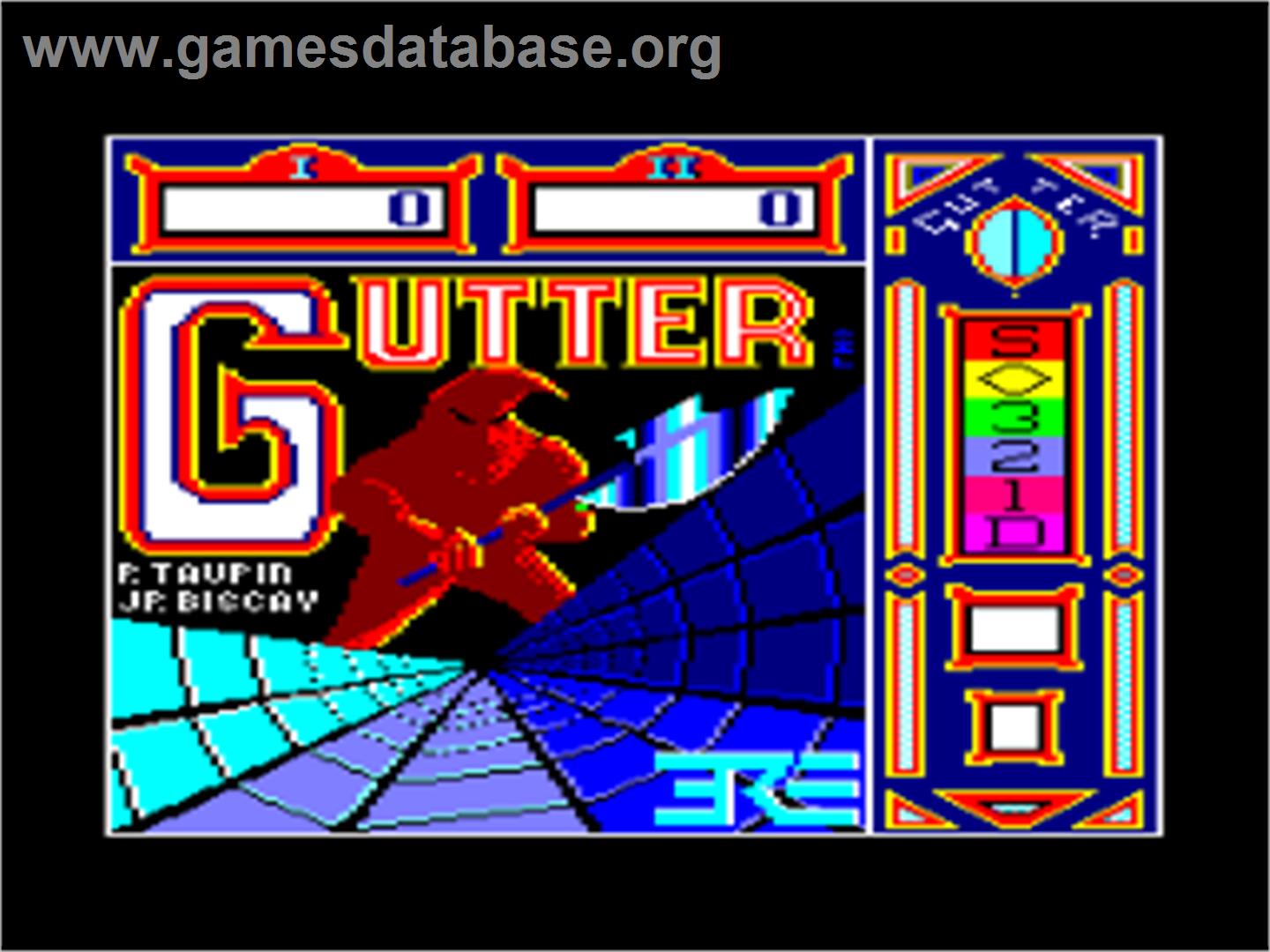 Gutter - Amstrad CPC - Artwork - Title Screen
