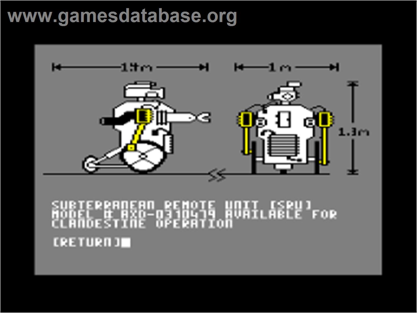 Hacker - Amstrad CPC - Artwork - Title Screen