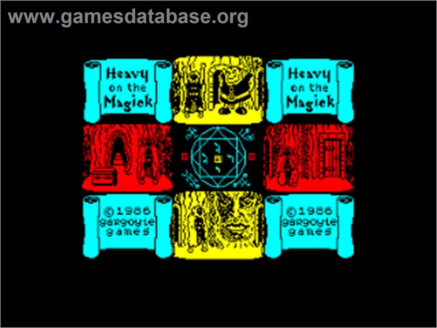 Heavy on the Magick - Amstrad CPC - Artwork - Title Screen