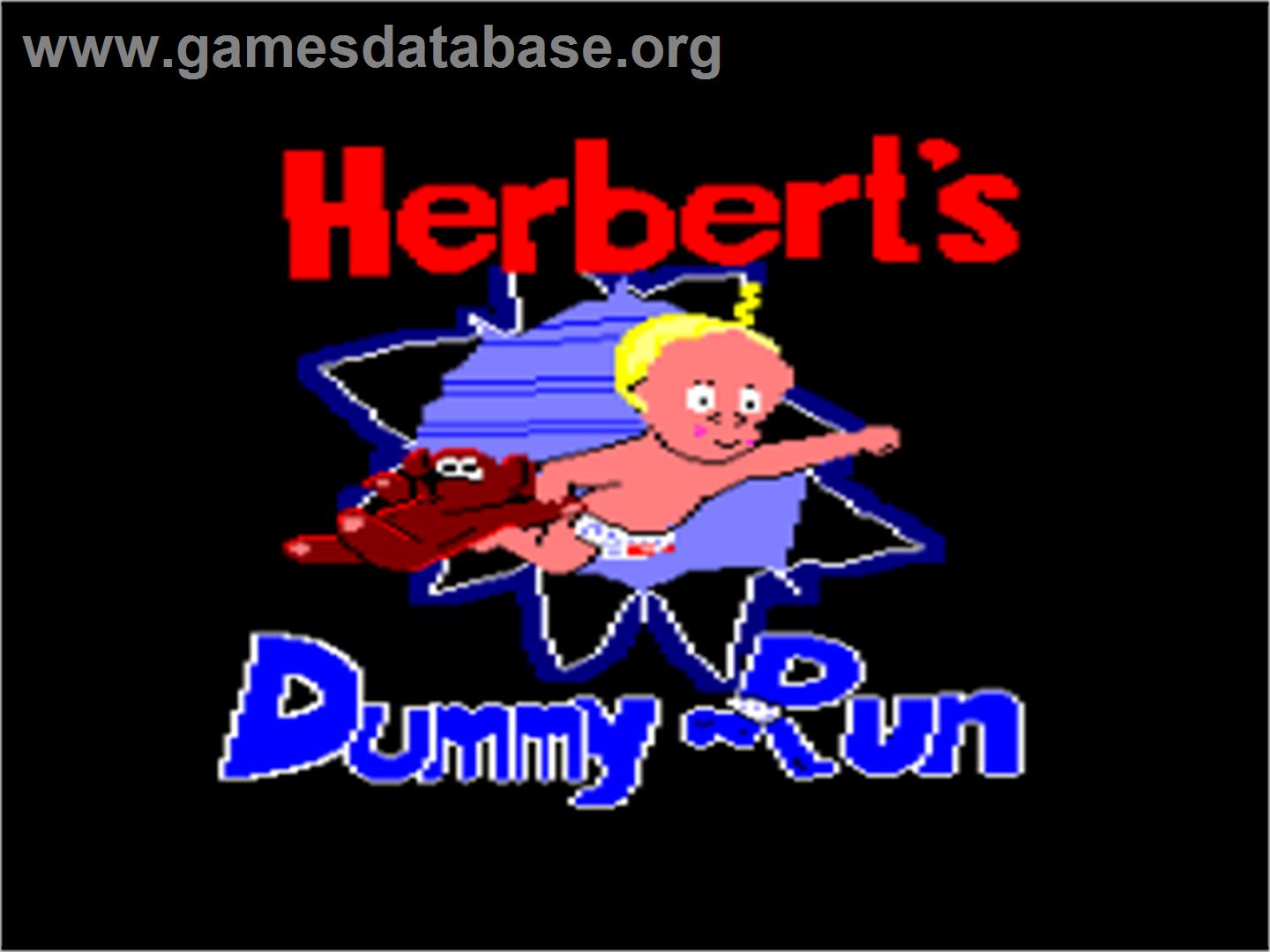 Herbert's Dummy Run - Amstrad CPC - Artwork - Title Screen
