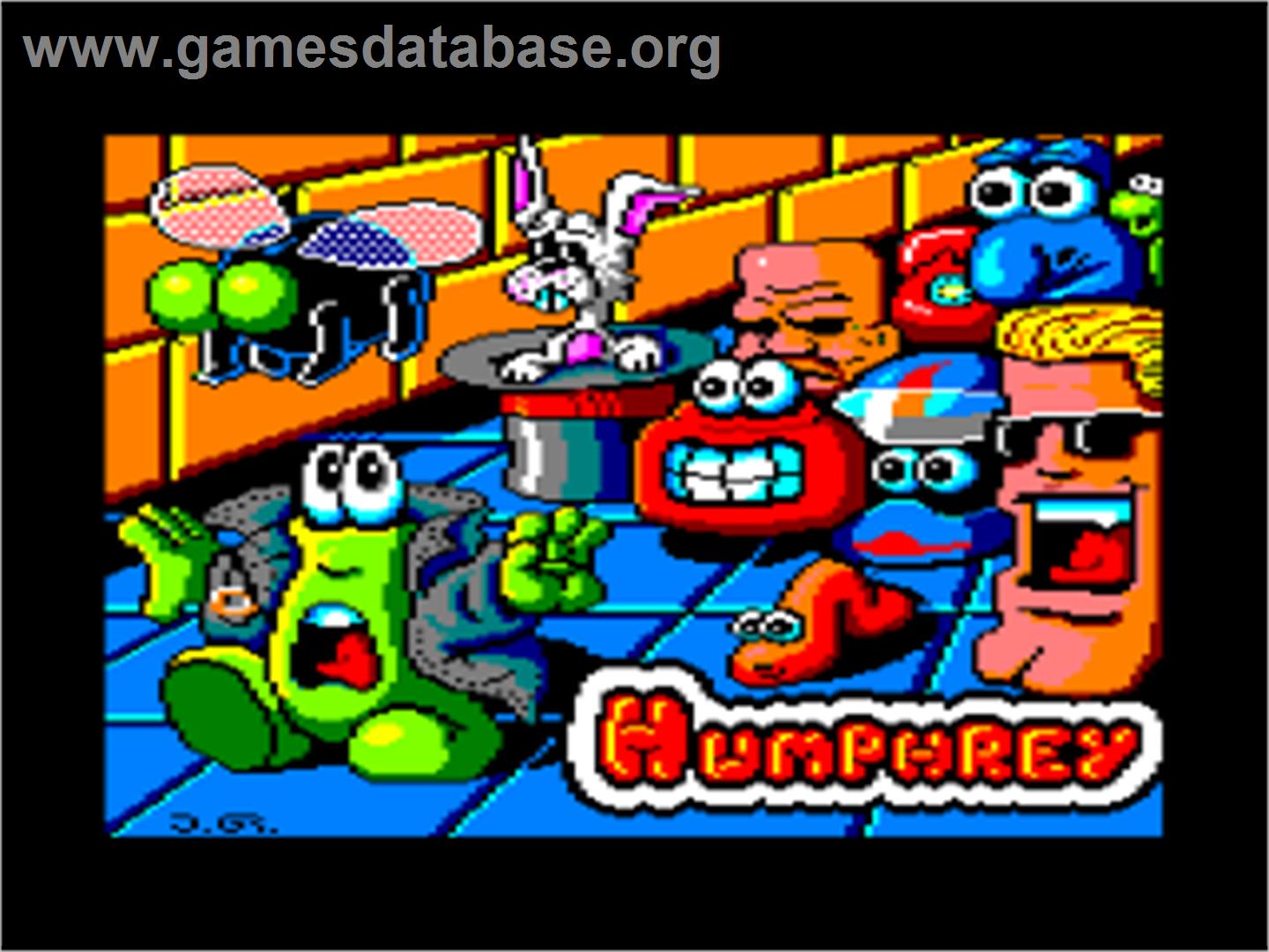 Humphrey - Amstrad CPC - Artwork - Title Screen