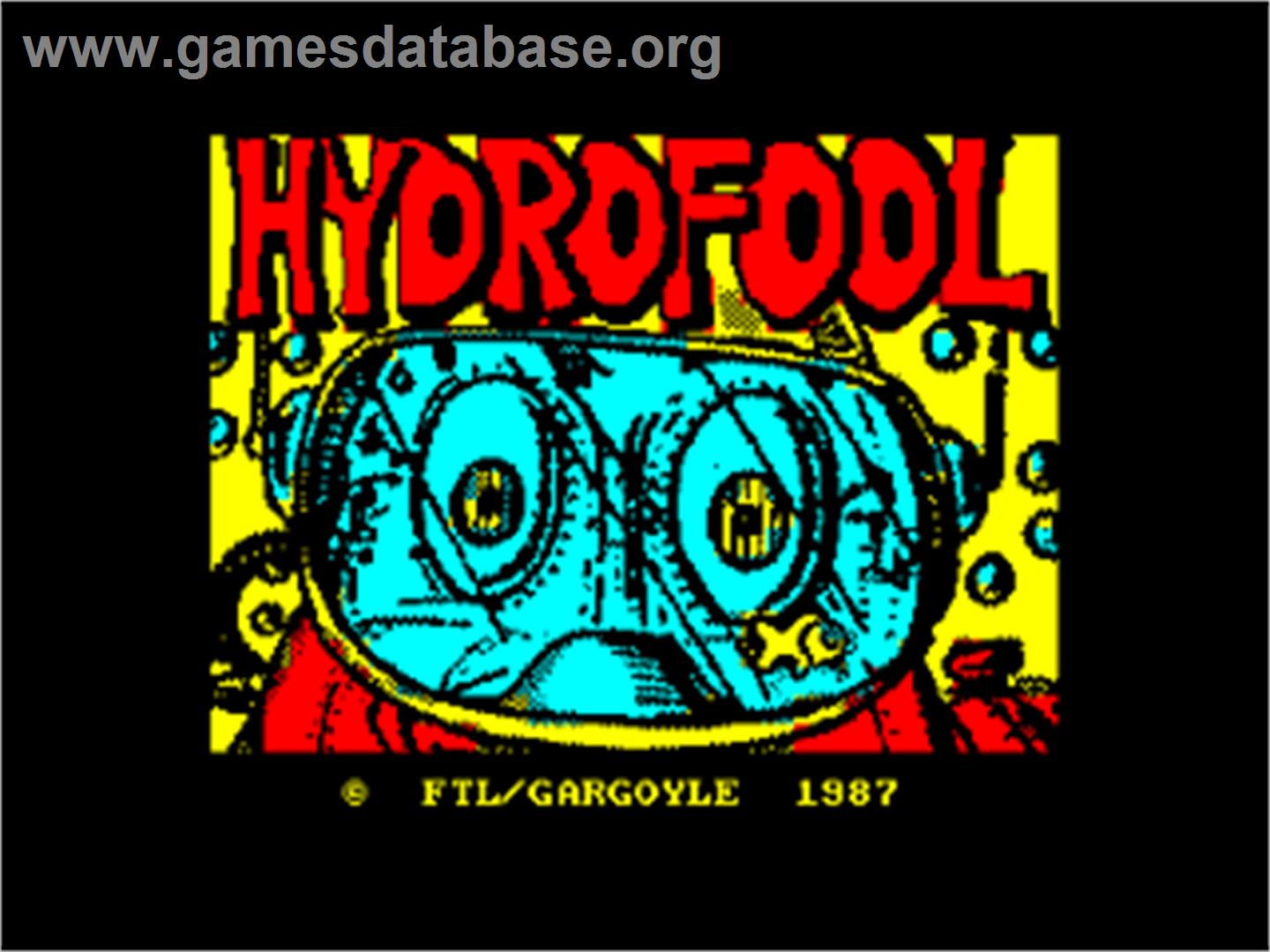 Hydrofool - Amstrad CPC - Artwork - Title Screen