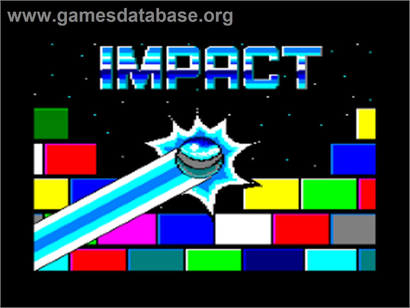 Impact - Amstrad CPC - Artwork - Title Screen