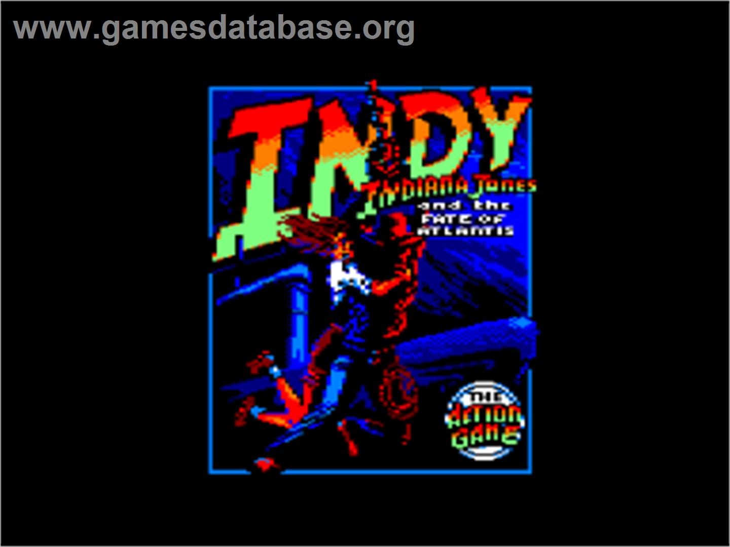 Indiana Jones and the Fate of Atlantis - Amstrad CPC - Artwork - Title Screen