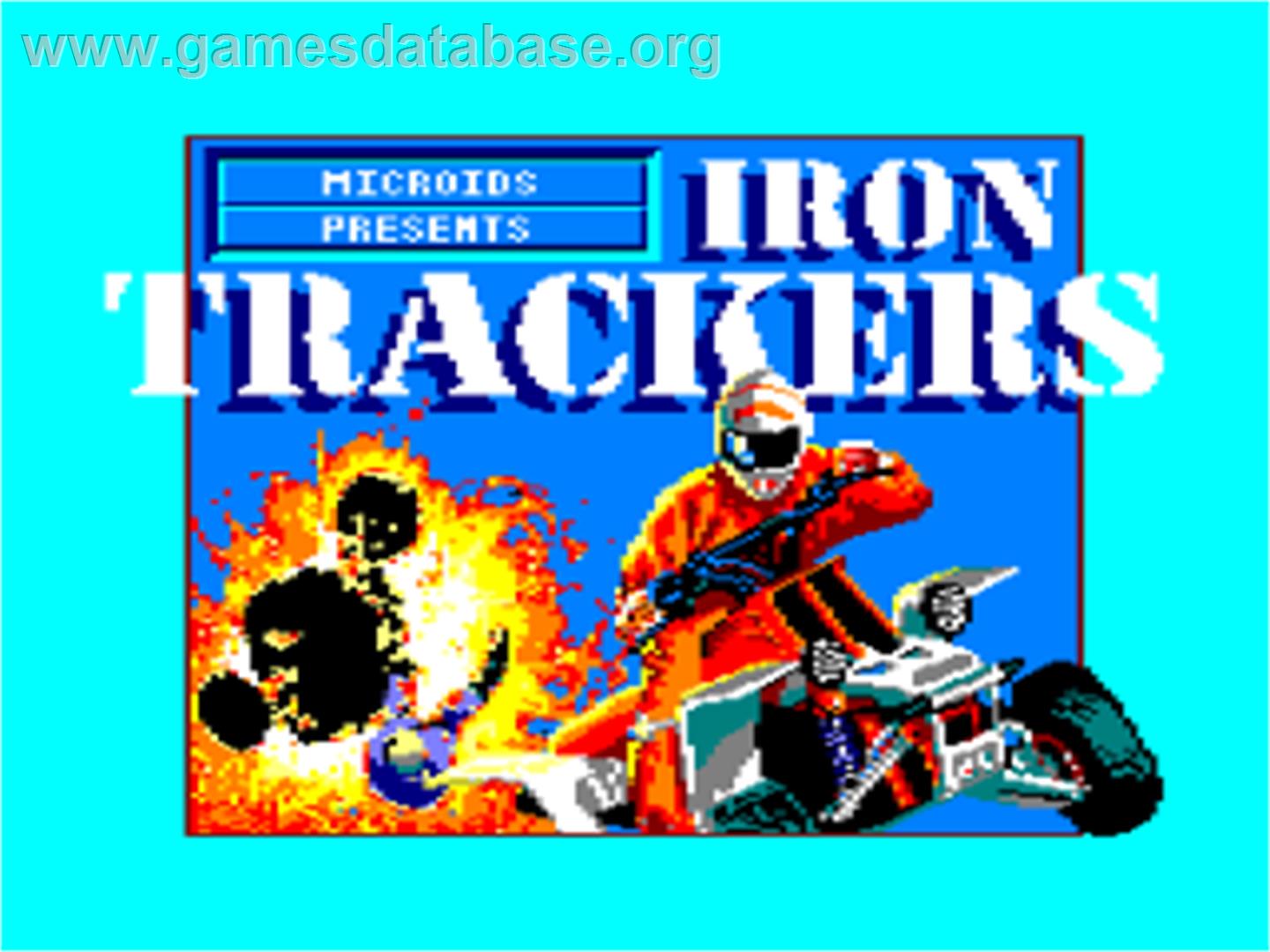 Iron Trackers - Amstrad CPC - Artwork - Title Screen